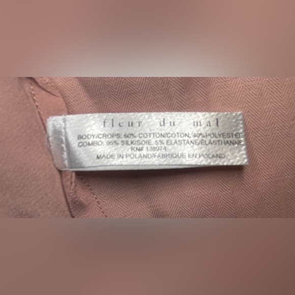 Fleur du Mal Bib Top with Ruffles Pink - Picture 8 of 8